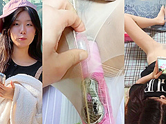 Korean Cutie WooHyun Takes a Stocking Fuck in Home